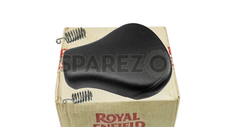 Royal Enfield Classic 350cc 500cc Front Rider Solo Seat With Spring - SPAREZO